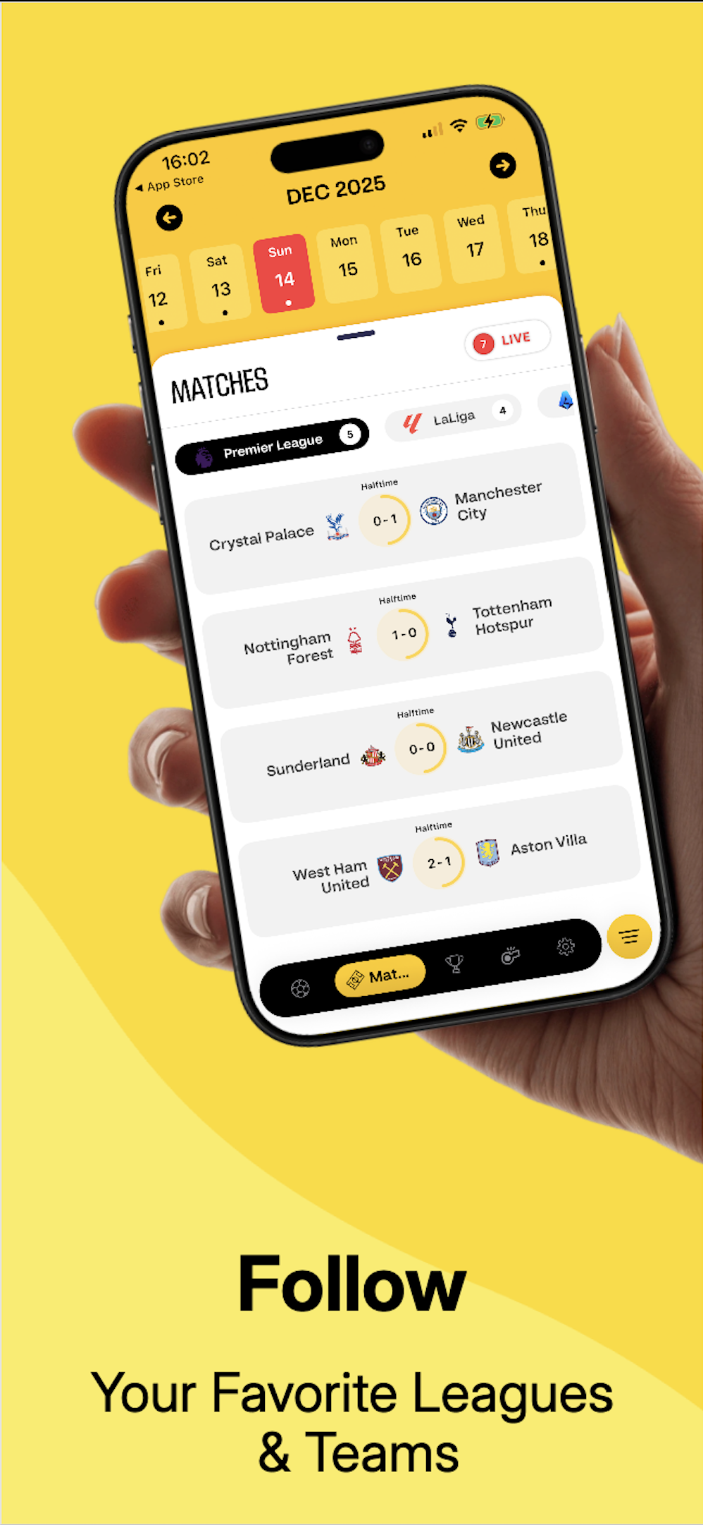 Follow Your Favorite Leagues